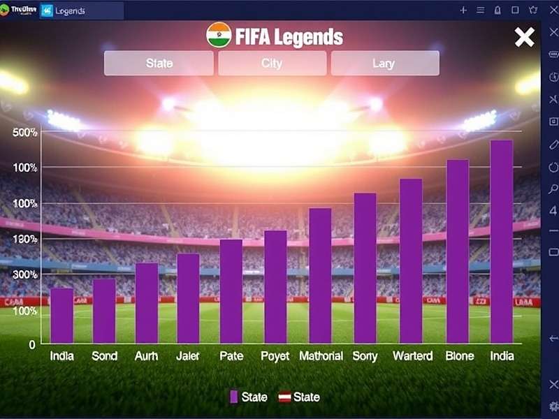 Indian FIFA Legends download statistics showing growth across different states in India